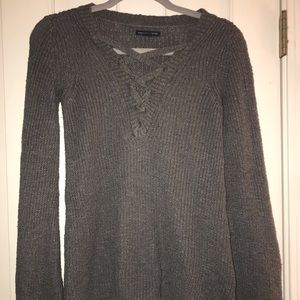 American eagle grey sweater
